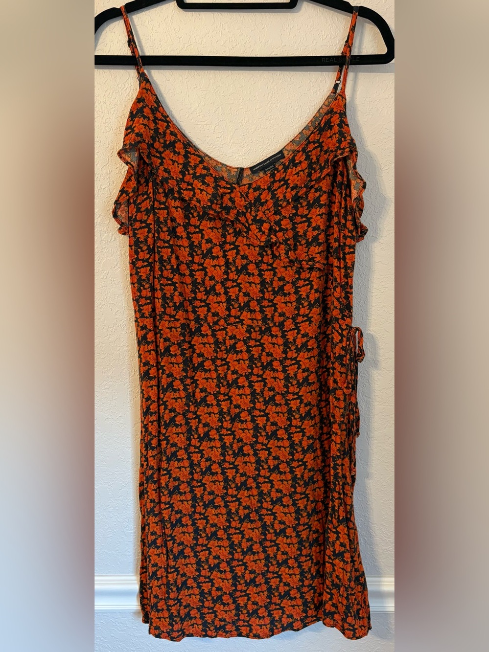 American Eagle Outfitters Orange Floral Dress